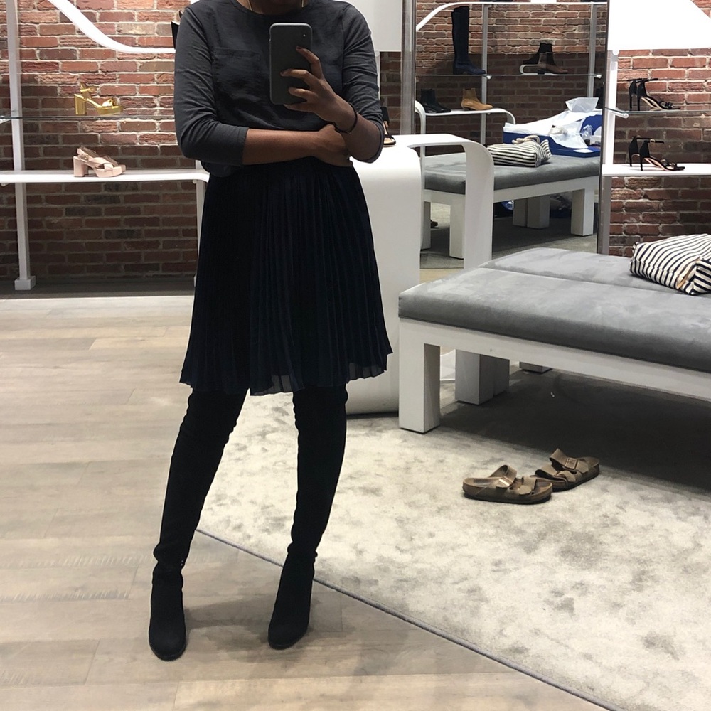 j. crew pleated skirt